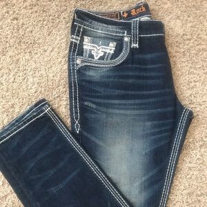 MENS ROCK REVIVAL JEANS